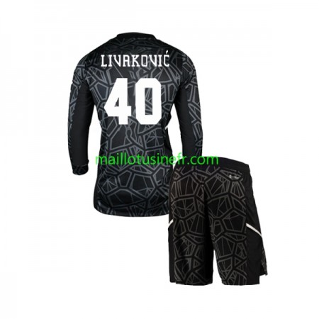 Maillot de Foot Dinamo Zagreb Livakovic 40 Gardien Domicile 2022-23 Manches Longues - Enfant